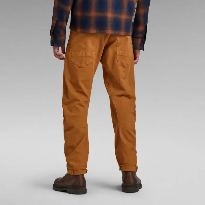 Slim Men GStar RAW Arc 3D Pants Worn In Oxide Ocre Gd