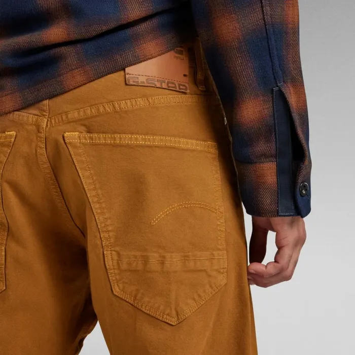 Slim Men GStar RAW Arc 3D Pants Worn In Oxide Ocre Gd