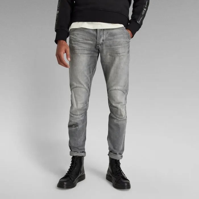 Slim Men GStar RAW Pilot 3D Slim Jeans Sun Faded Glacier Grey