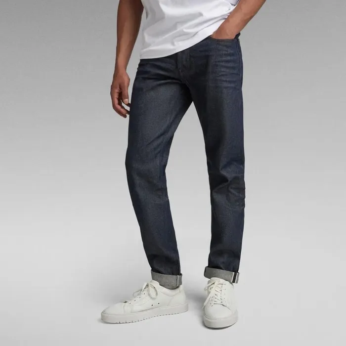 Slim Men GStar RAW Premium 3301 Slim Selvedge Jeans 3d Raw Denim