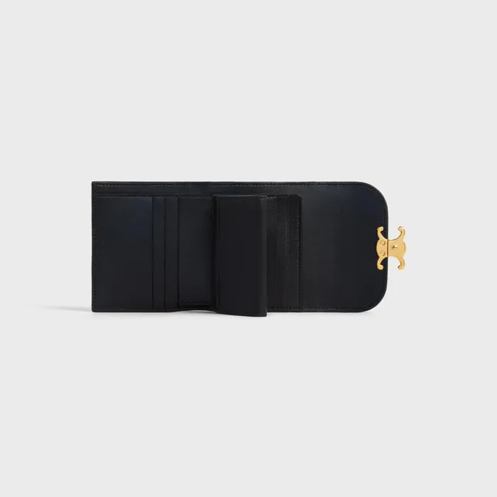 Small Wallet Triomphe In Niloticus Crocodile Black Women CELINE WALLETS Small Wallet Triomphe In Niloticus Crocodile Black Women CELINE WALLETS