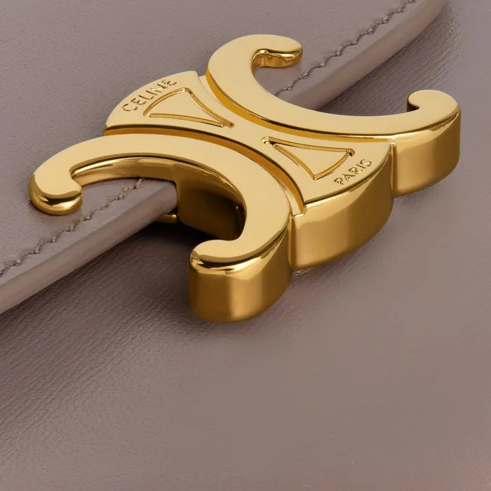 Small Wallet Triomphe In Shiny Calfskin Pebble Women CELINE WALLETS Small Wallet Triomphe In Shiny Calfskin Pebble Women CELINE WALLETS
