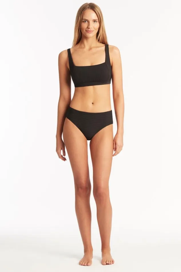 Spinnaker Square Neck Bra Spinnaker Black Women Sea Level Tops