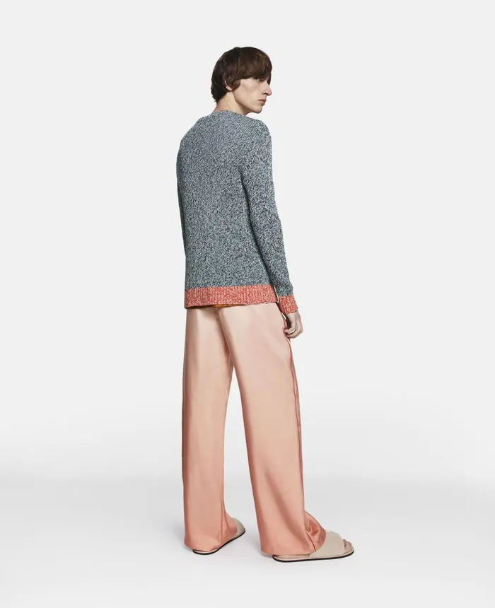 Stella McCartney 039Don039t Waste Another Day039 Slogan Cotton Knit Jumper Bluewhite WomenMen Sweatshirts Stella McCartney 039Don039t Waste Another Day039 Slogan Cotton Knit Jumper Bluewhite WomenMen Sweatshirts