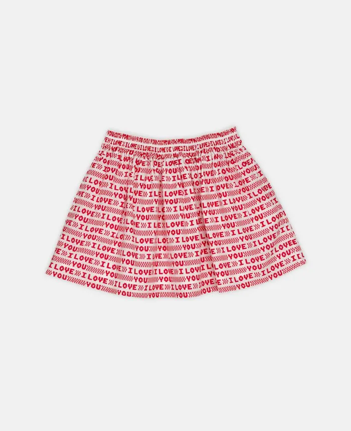 Stella McCartney 039I Love You039 Heart Print Shorts Red Kids Pants and Shorts Stella McCartney 039I Love You039 Heart Print Shorts Red Kids Pants and Shorts