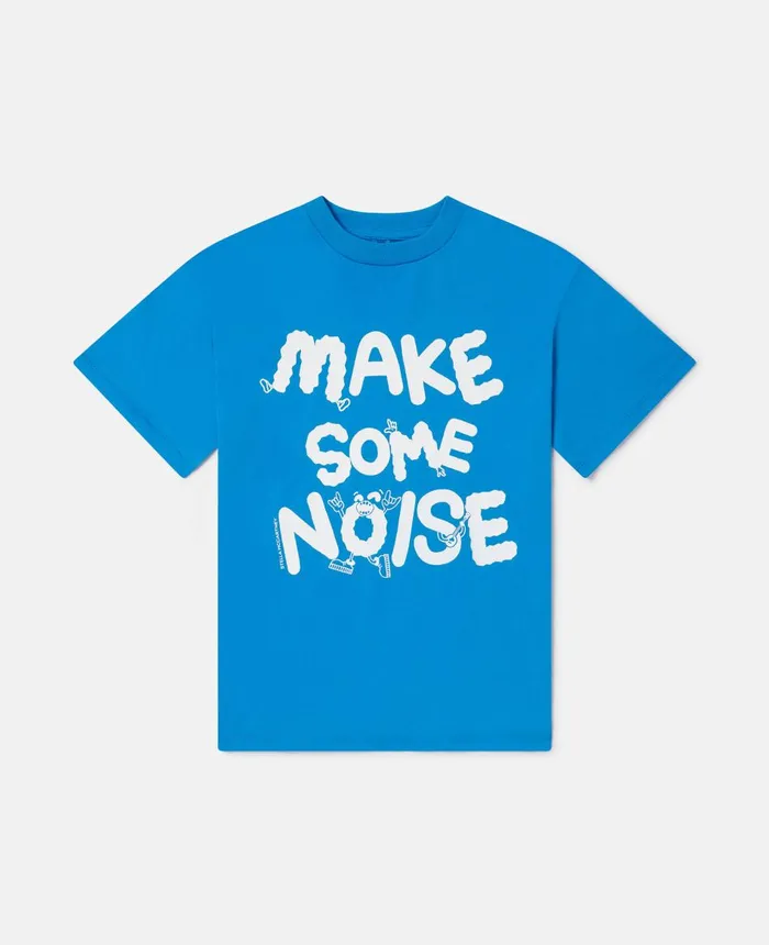 Stella McCartney 039Make Some Noise039 Oversized TShirt White Kids TShirts And Sweatshirt Stella McCartney 039Make Some Noise039 Oversized TShirt White Kids TShirts And Sweatshirt