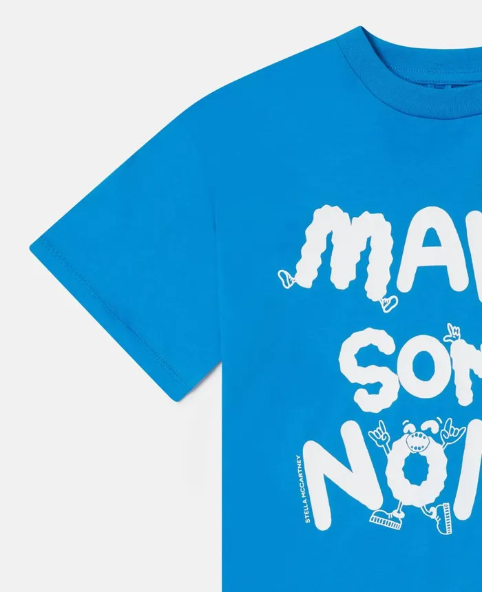 Stella McCartney 039Make Some Noise039 Oversized TShirt White Kids TShirts And Sweatshirt Stella McCartney 039Make Some Noise039 Oversized TShirt White Kids TShirts And Sweatshirt