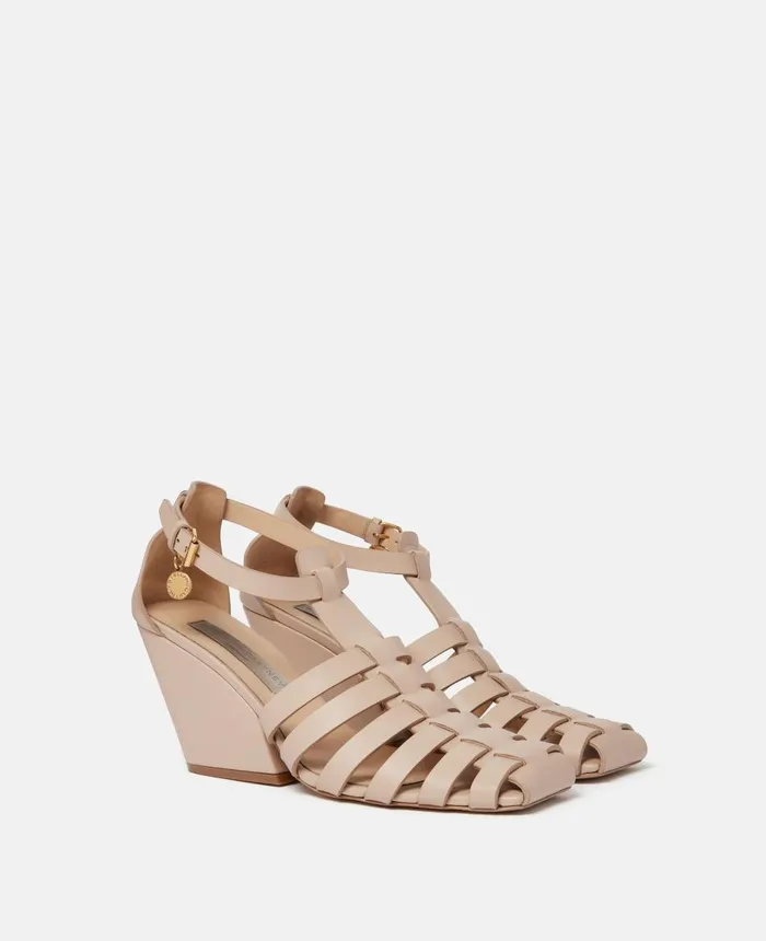 Stella McCartney Cowboy TBar Heeled Sandals Dune Women Heels