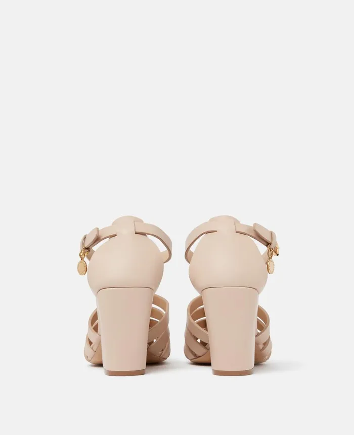 Stella McCartney Cowboy TBar Heeled Sandals Dune Women Heels