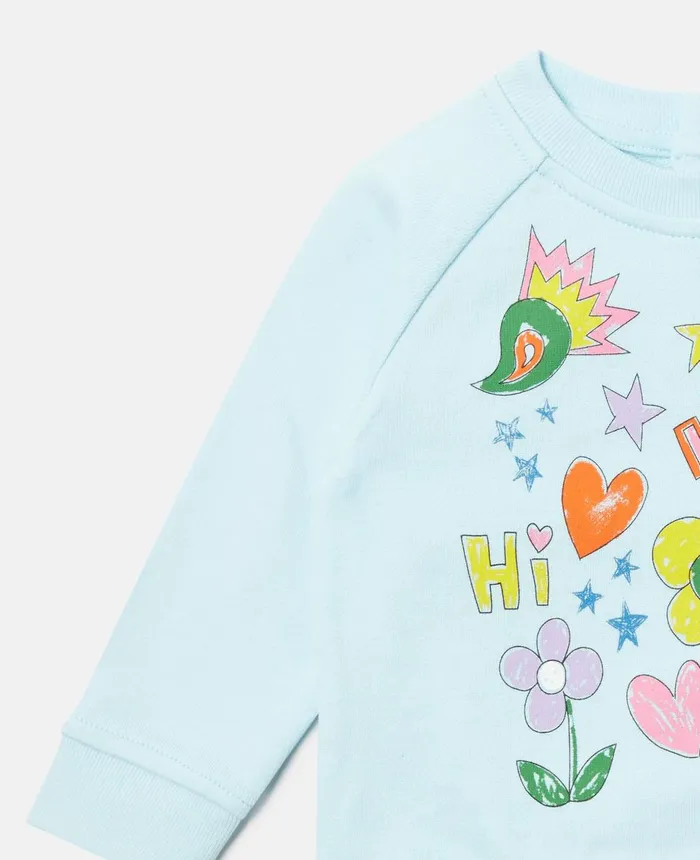 Stella McCartney Doodle Print Sweatshirt Blue Kids Sweatshirt And TShirts