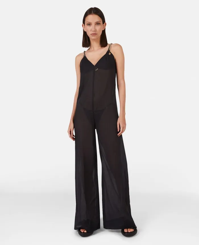 Stella McCartney Falabella Beach Jumpsuit Black Women Swimwear