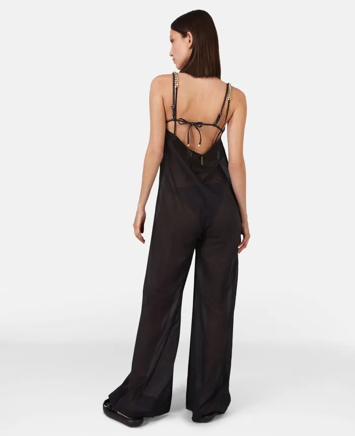 Stella McCartney Falabella Beach Jumpsuit Black Women Swimwear