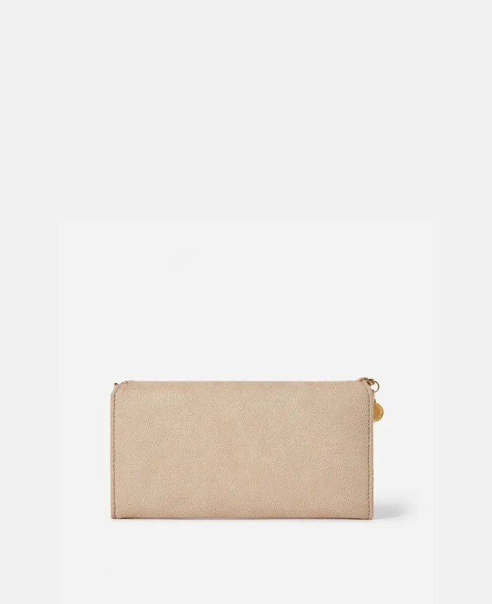 Stella McCartney Falabella Continental Wallet Clotted Cream Women Long Wallets Stella McCartney Falabella Continental Wallet Clotted Cream Women Long Wallets