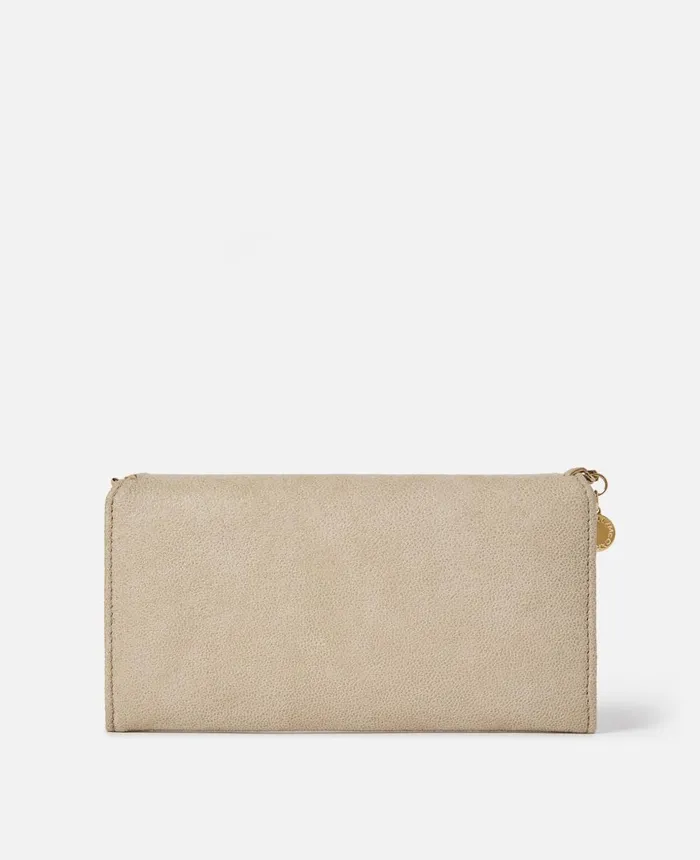 Stella McCartney Falabella Continental Wallet Clotted Cream Women Long Wallets Stella McCartney Falabella Continental Wallet Clotted Cream Women Long Wallets