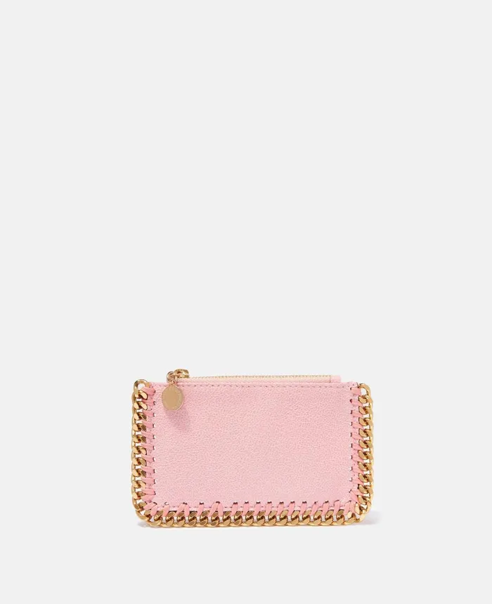 Stella McCartney Falabella Zip Cardholder Rose Women Compact Wallets