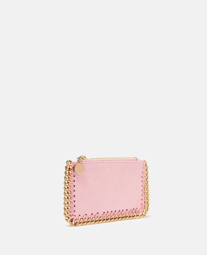 Stella McCartney Falabella Zip Cardholder Rose Women Compact Wallets