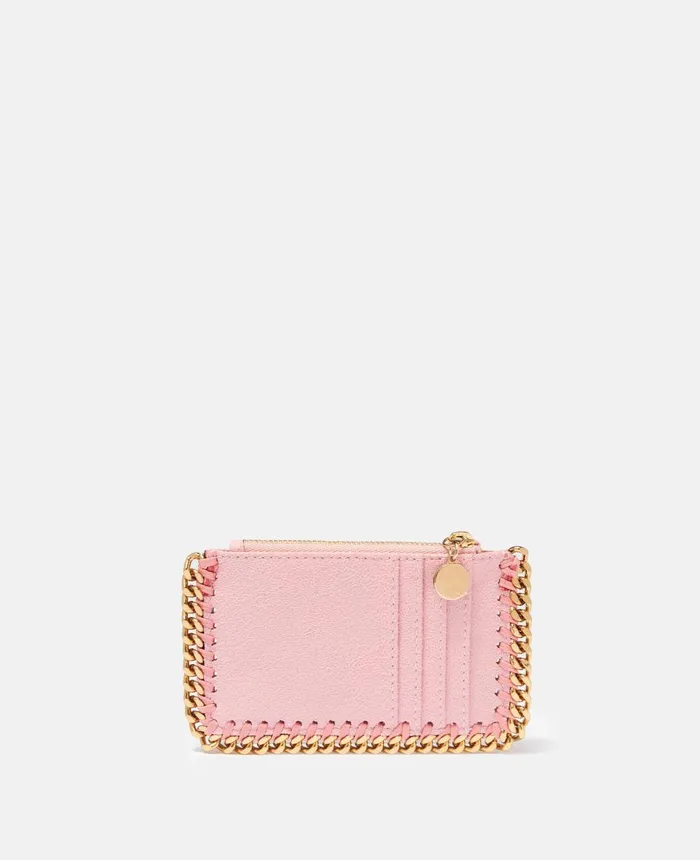 Stella McCartney Falabella Zip Cardholder Rose Women Compact Wallets