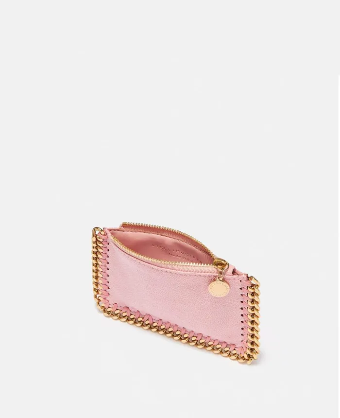 Stella McCartney Falabella Zip Cardholder Rose Women Compact Wallets