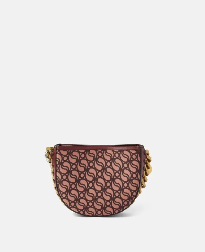Stella McCartney Frayme Small SWave Shoulder Bag Burgundy Women Crossbody Bags Stella McCartney Frayme Small SWave Shoulder Bag Burgundy Women Crossbody Bags
