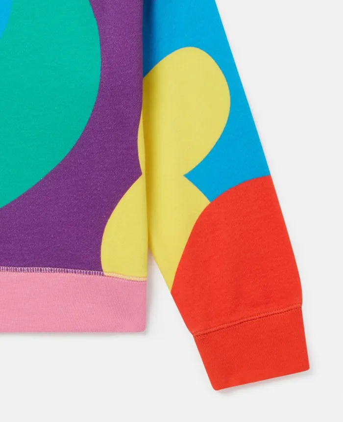 Stella McCartney Love Graphic Sweatshirt Multicolour Kids TShirts And Tops