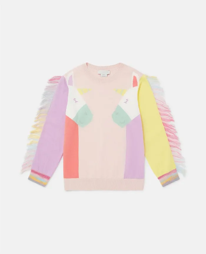 Stella McCartney Rainbow Unicorn Sweatshirt Multicolour Kids Sweaters and Cardigans Stella McCartney Rainbow Unicorn Sweatshirt Multicolour Kids Sweaters and Cardigans
