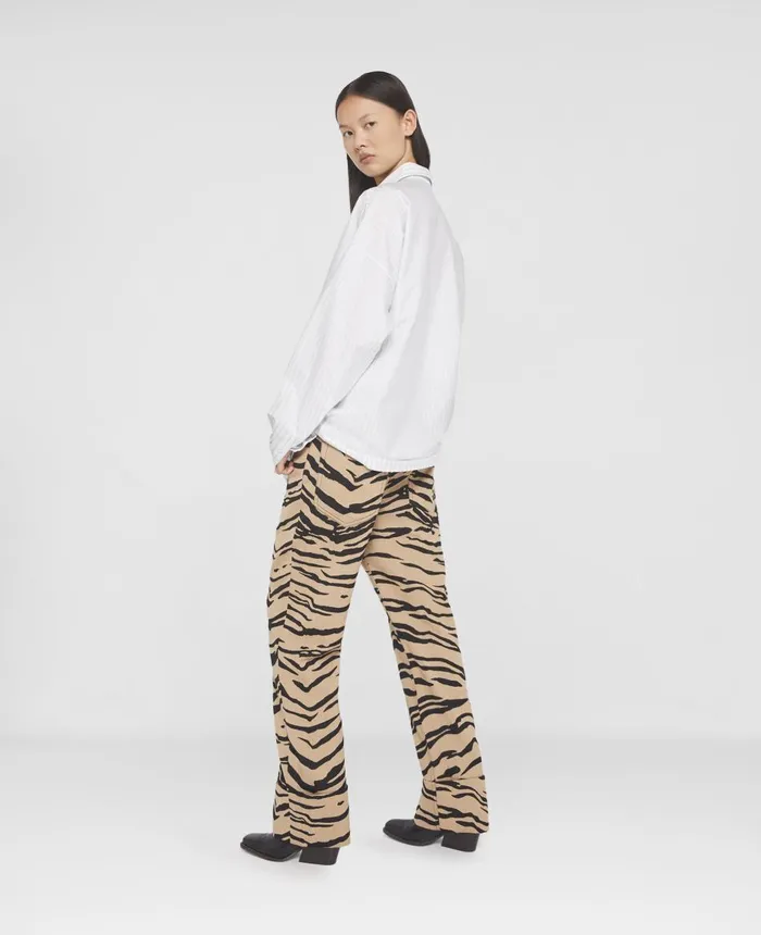 Stella McCartney SWave Striped Cotton Jacquard Shirt Dusty Blue Women Shirts And Tops Stella McCartney SWave Striped Cotton Jacquard Shirt Dusty Blue Women Shirts And Tops