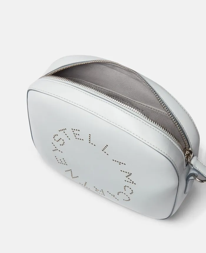 Stella McCartney Stella Logo Mini Bag Cloud Blue Women Mini Bags And Clutches Stella McCartney Stella Logo Mini Bag Cloud Blue Women Mini Bags And Clutches