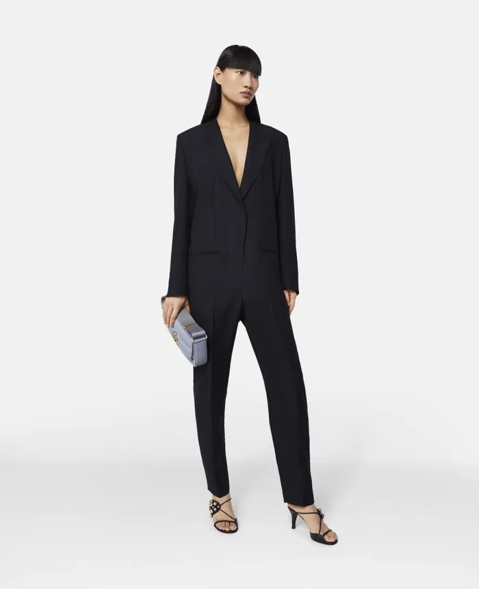 Stella McCartney Tuxedo Lapel Tailored Jumpsuit Black Women Jumpsuits