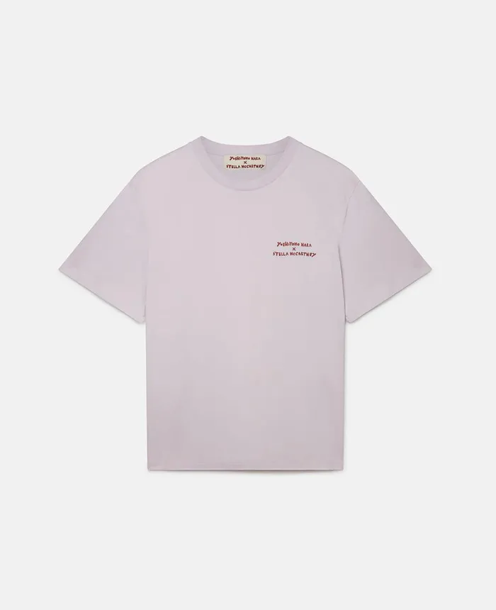 Stella McCartney Twins II Print TShirt Lavender WomenMen TShirts