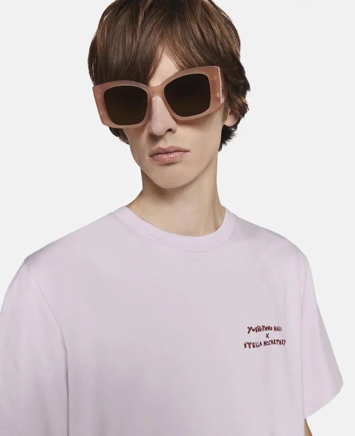 Stella McCartney Twins II Print TShirt Lavender WomenMen TShirts