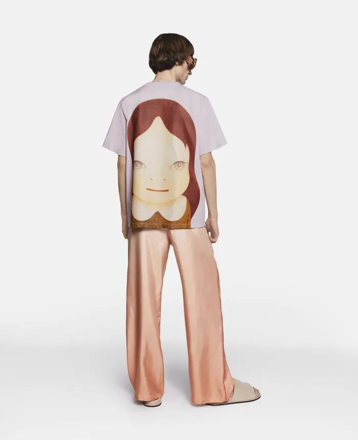 Stella McCartney Twins II Print TShirt Lavender WomenMen TShirts