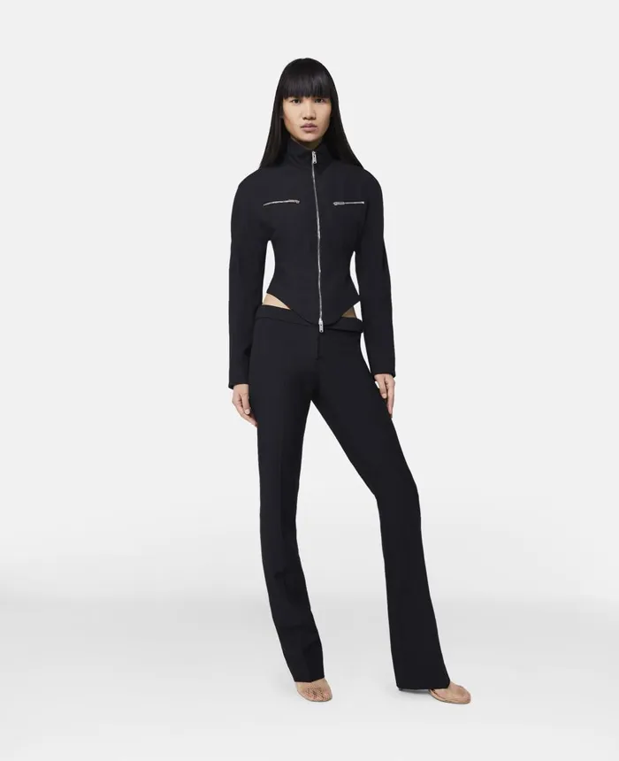 Stella McCartney Zipped Jacket Black Women Coats And Jackets