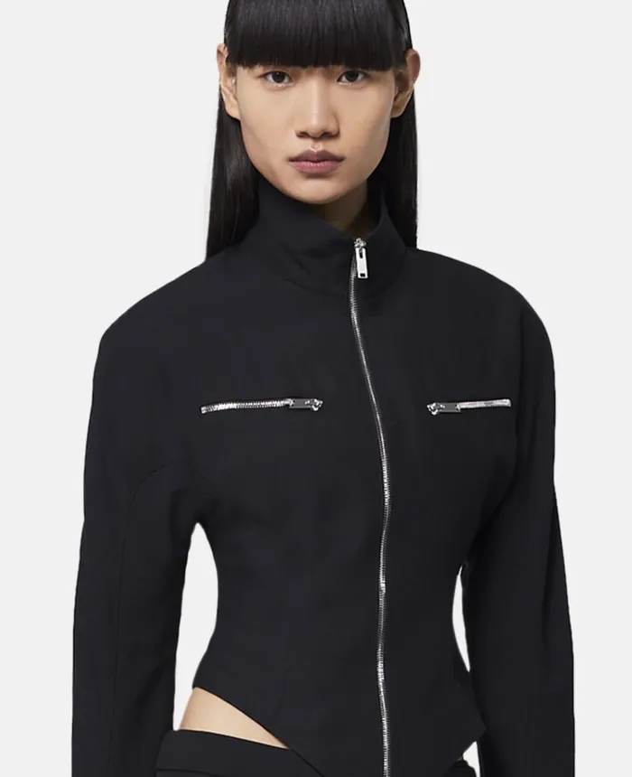 Stella McCartney Zipped Jacket Black Women Coats And Jackets