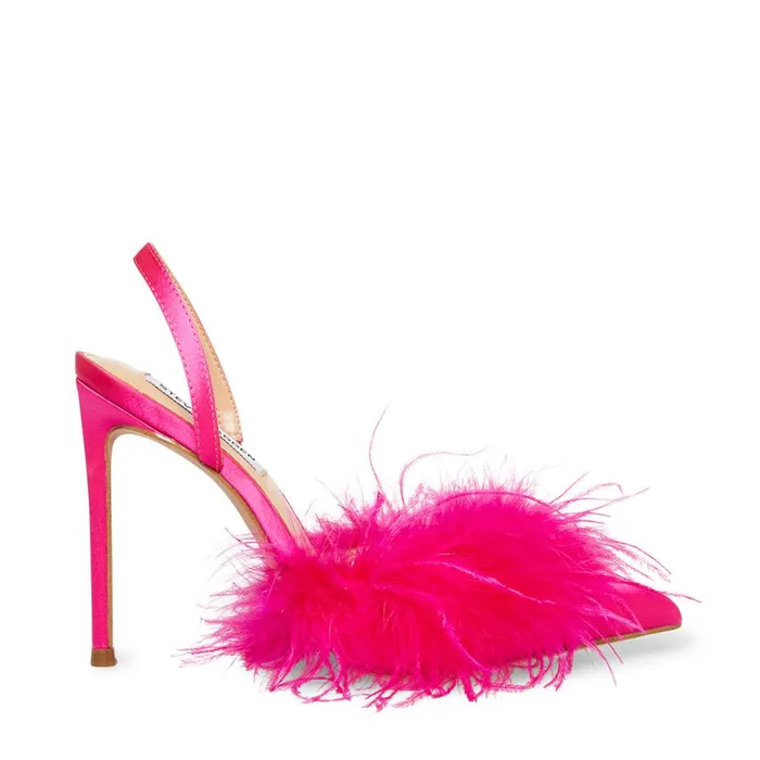 Steve Madden Alexis Pink Satin Womens Heels