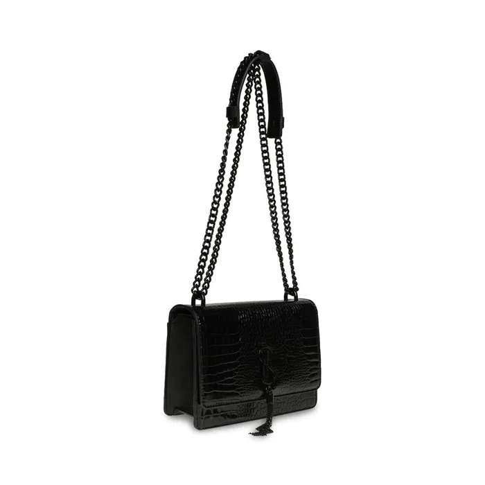 Steve Madden Bamara Crocodile BlackBlack Womens Crossbody Bags Steve Madden Bamara Crocodile BlackBlack Womens Crossbody Bags