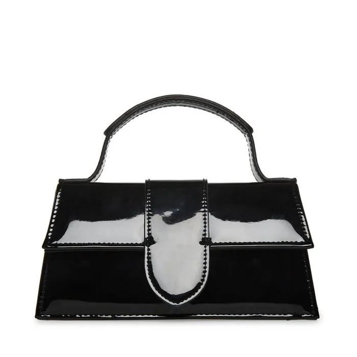 Steve Madden Barlan Black Patent Womens Mini Bags