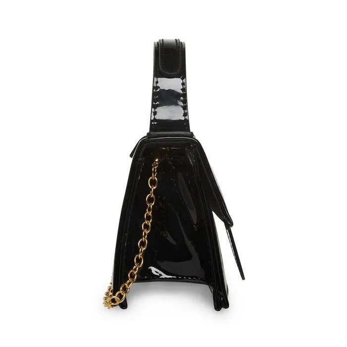 Steve Madden Barlan Black Patent Womens Mini Bags