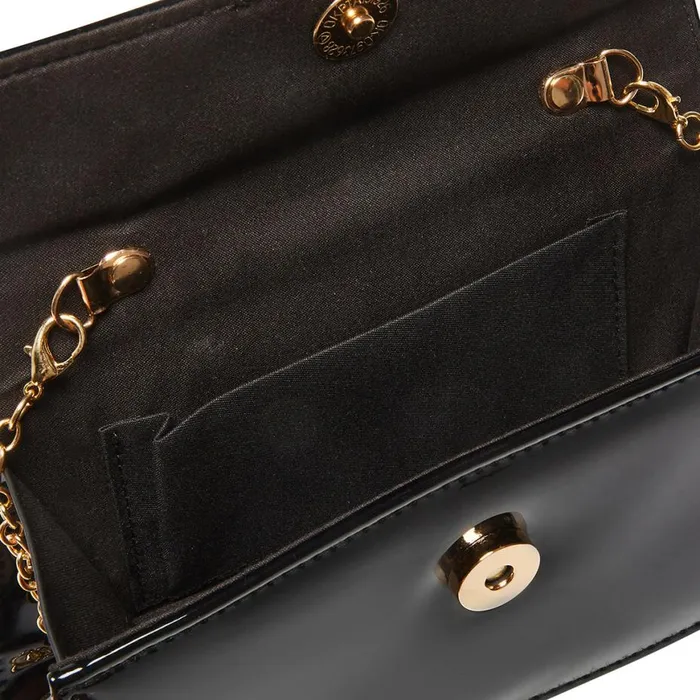 Steve Madden Barlan Black Patent Womens Mini Bags