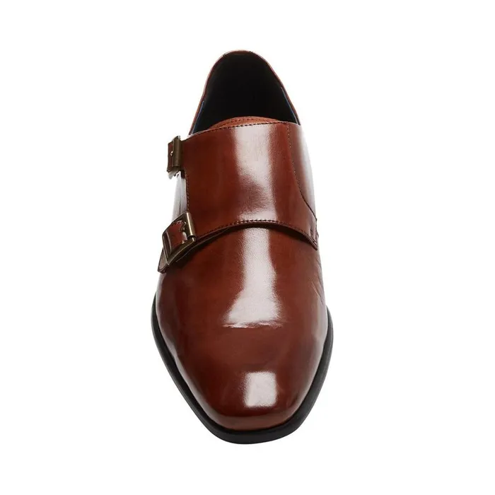 Steve Madden Beaumont Cognac Leather Mens Dress