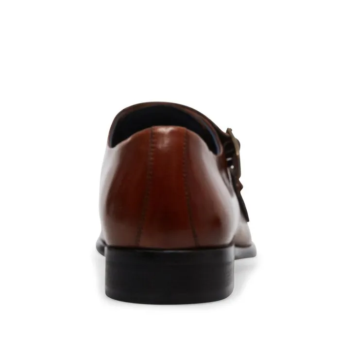 Steve Madden Beaumont Cognac Leather Mens Dress
