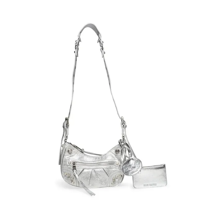 Steve Madden BglowR Silver Womens Crossbody Bags