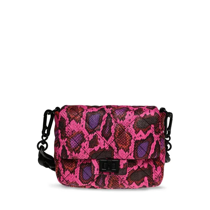 Steve Madden Bheara Hot Pink Snake Womens Mini Bags