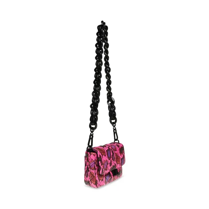 Steve Madden Bheara Hot Pink Snake Womens Mini Bags