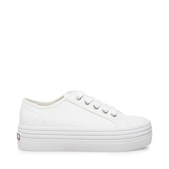 Steve Madden Bobbi30 White Womens Sneakers