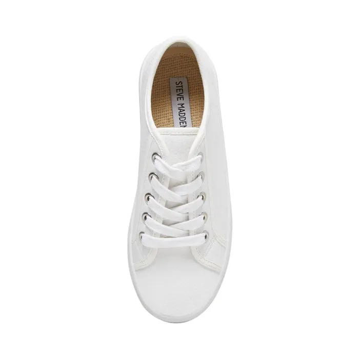 Steve Madden Bobbi30 White Womens Sneakers