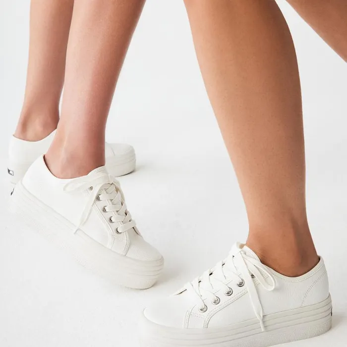 Steve Madden Bobbi30 White Womens Sneakers
