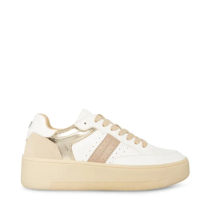 Steve Madden Brandi Gold Multi Womens Sneakers
