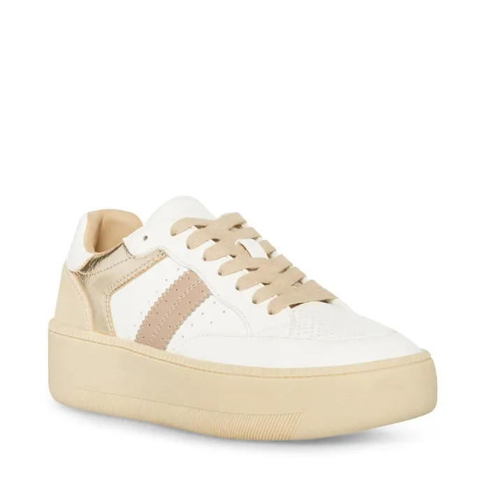 Steve Madden Brandi Gold Multi Womens Sneakers