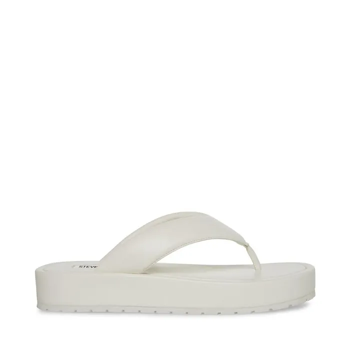 Steve Madden Campana White Womens Sandals