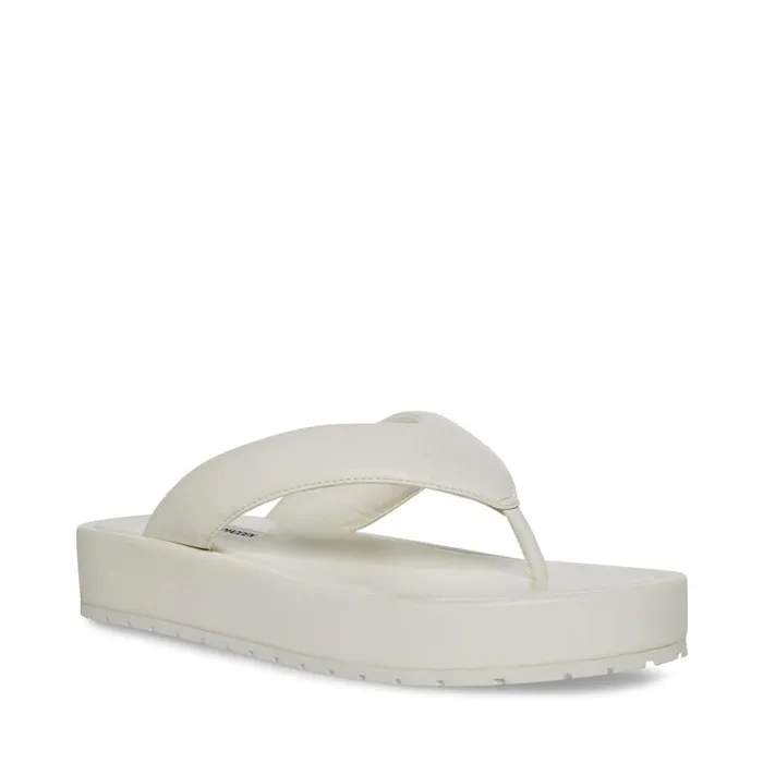 Steve Madden Campana White Womens Sandals